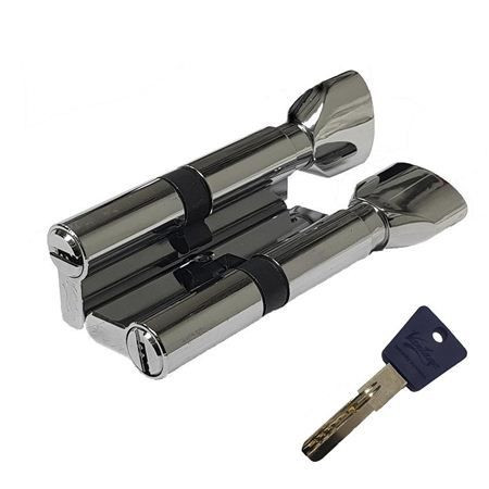 Механизм цилиндровый Vantage PC60 CP (30*30) блест.хром, кл/верт, перфо.ключ