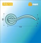 Ручки раздельные MSM R610 SN  (Матовый никель) на круглом основании