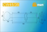 Цилиндровый механизм Msm CW80 SN 45*35 кл-верт (матовый никель) перфо