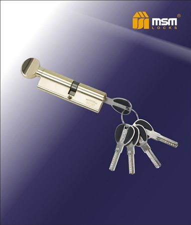 Цилиндровый механизм Msm CW90 PB 50*40 кл-верт (латунь) перфо