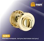Фиксатор MSM NW1 PB/ SB (полированная латунь/матовая латунь)