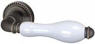 Ручки раздельные Armadillo Silvia CL1 ABL-18/WP-109 (темн.медь/бел.фарфор)