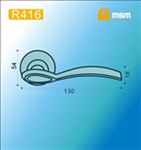 Ручки раздельные MSM R416 SN/CP (Матовый никель/Хром) на круглом основании