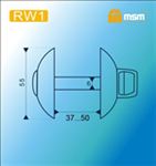 Фиксатор MSM RW1 WH/SN  (белый/матовый никель)