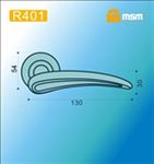 Ручки раздельные MSM R401 PB/SB (Полированная латунь/Матовая латунь) на круглом основании