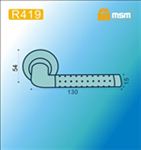 Ручки раздельные MSM R419 PB/SB (Полированная латунь/Матовая латунь) на круглом основании