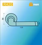 Ручки раздельные MSM R420 PB/SB (Полированная латунь/Матовая латунь) на круглом основании