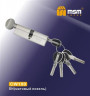 Цилиндровый механизм Msm CW100 SN 50*50 кл-верт (матовый никель) перфо