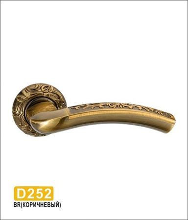 Ручки раздельные MSM D252 BR (коричневый) на круглом основании