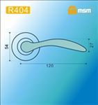 Ручки раздельные MSM R404 SN  (Матовый никель) на круглом основании