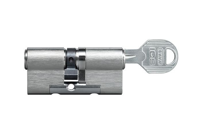Цилиндр Evva ICS 97 мм 31x66 ключ-ключ (никель)