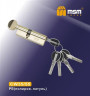 Цилиндровый механизм Msm CW90 PB 35*55 кл-верт (латунь) перфо