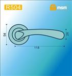 Ручки раздельные MSM R504 PB (Полированная латунь) на круглом основании