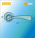Ручки раздельные MSM R424 BR (коричневый) на круглом основании