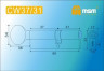 Цилиндровый механизм Msm CW68 PB 37*31 кл-верт (латунь) перфо
